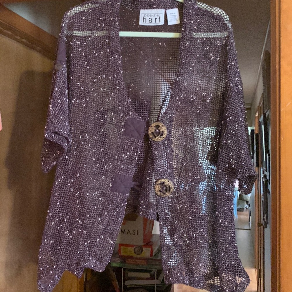 Mesh jacket.